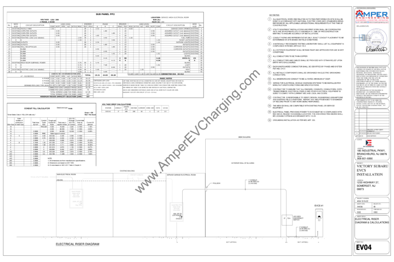 EV charger load calculations​