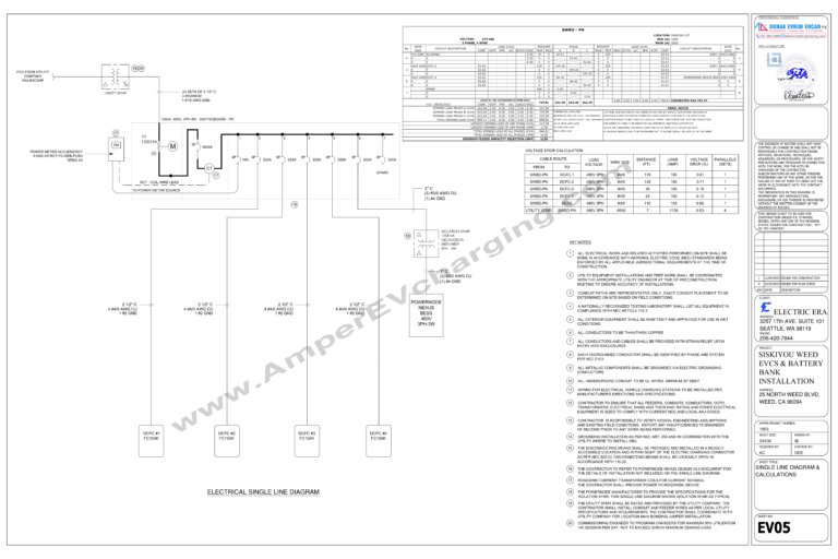 EV charging station elevation diagrams​